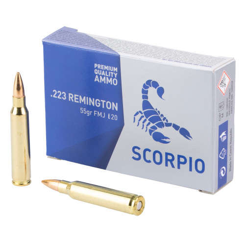 Scorpio - 223 Remington 55 Grain FMJ - 20 Rounds