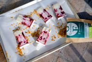 Greek Yogurt & Granola Pops with Summer Berry Compote