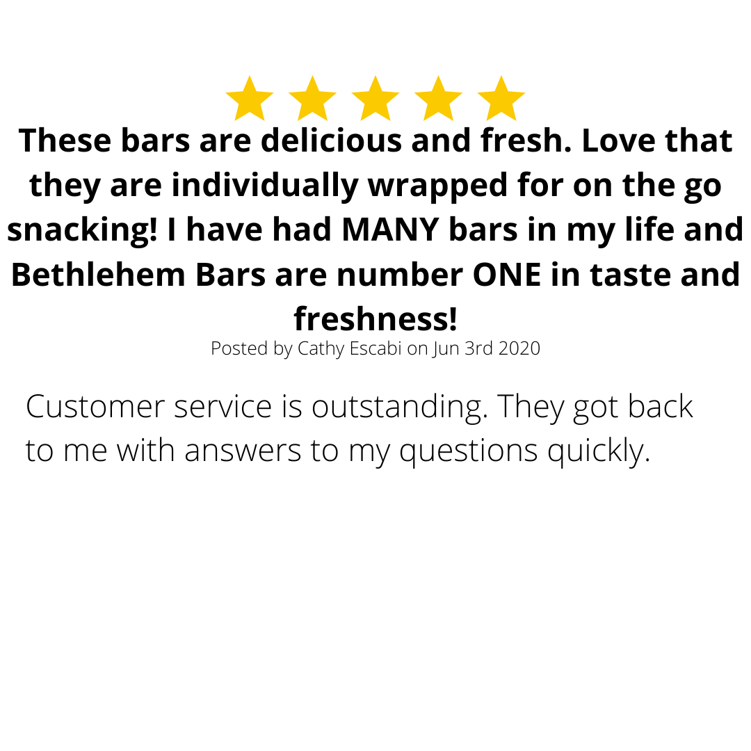 Mini Bethlehem Bar (12 Pack Box) The Granola Factory