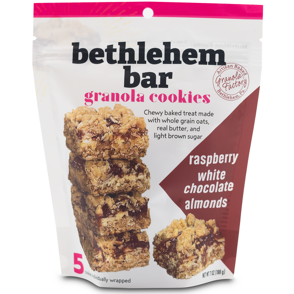 Raspberry Bethlehem Bar Granola Cookies