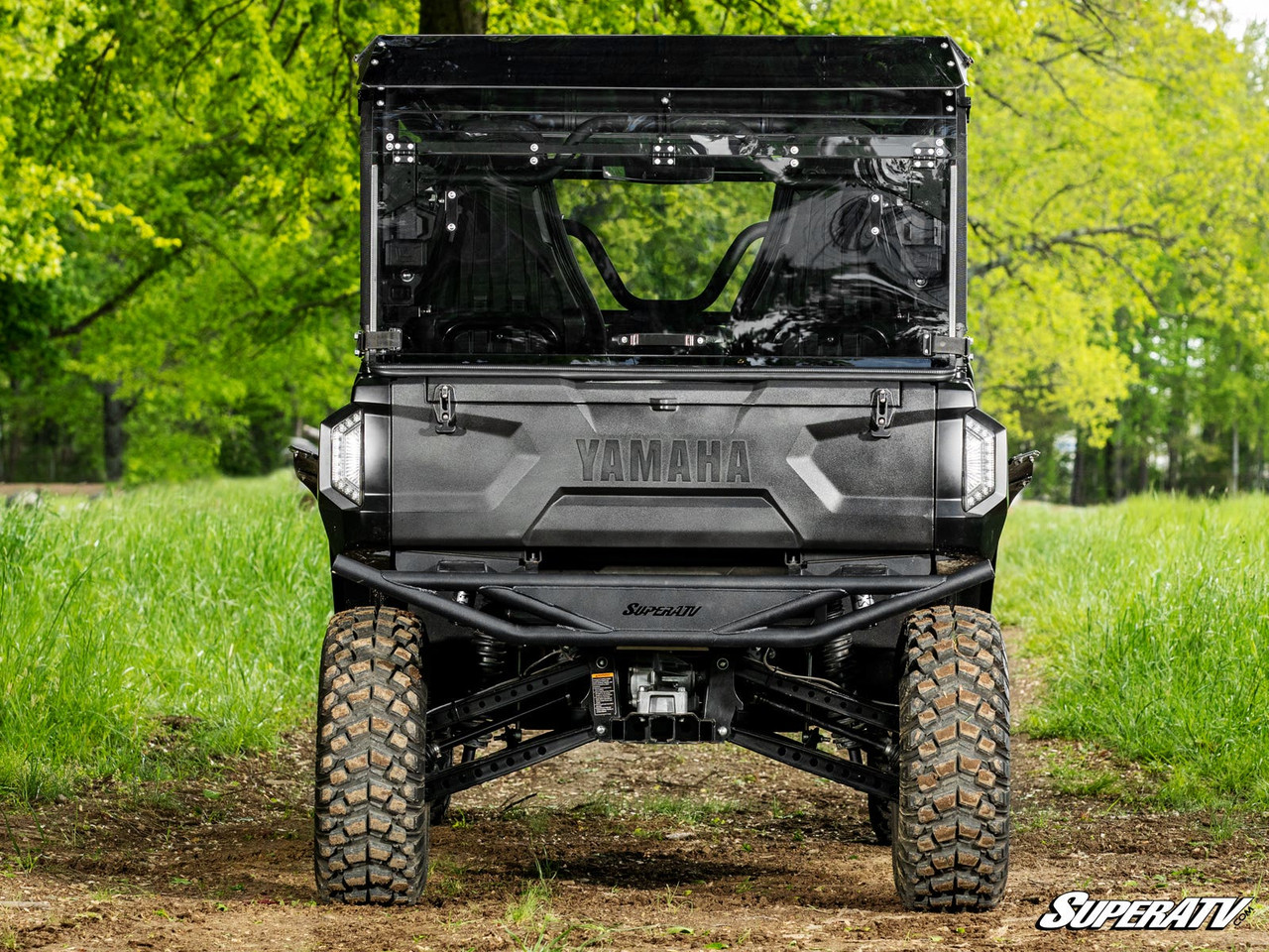 SuperATV Rear Flip Windshield for Yamaha Wolverine RMAX4