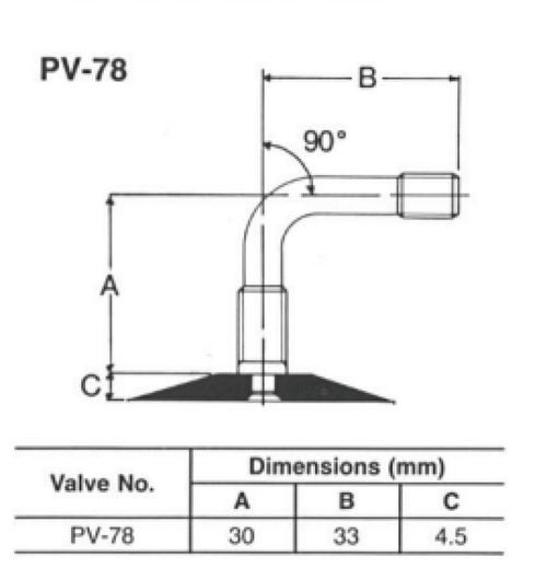 Bridgestone PV78 Tube - 140/90-16 - 548596