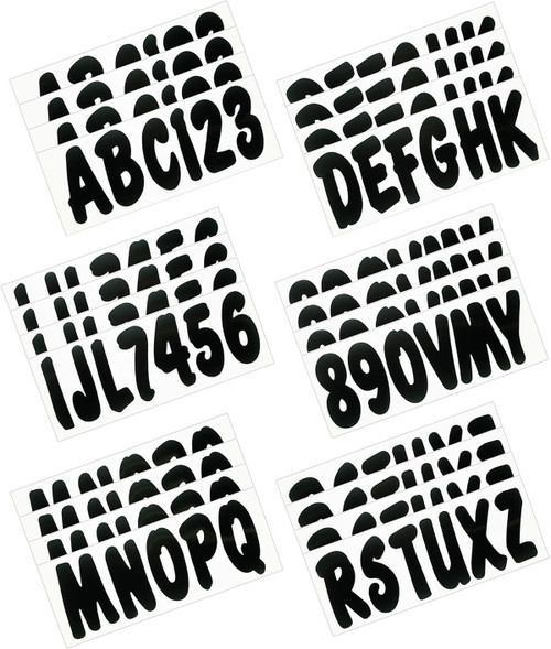 Hardline 200 Series Boat & PWC 3 Inch Lettering Registration Kit