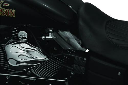 Kuryakyn Saddle Shields Heat Deflectors 99-17 Dyna Models Smoke - 1317 - view 2