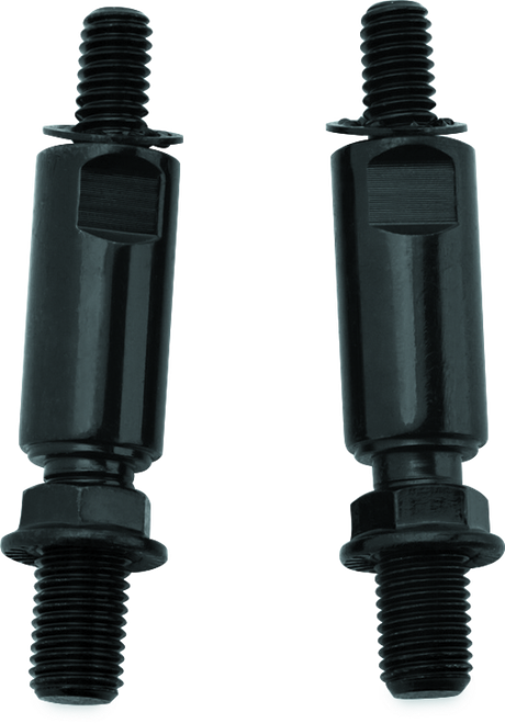 Kuryakyn Raised Mirror Mnt Adapters Gloss Black - 1892