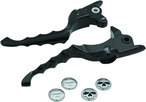 Kuryakyn Zombie Lever Set 17-20 Touring Gloss Black - 1983