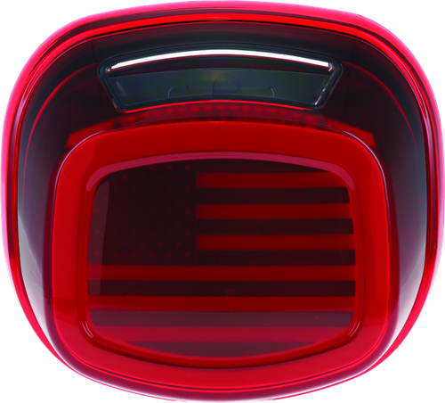 Kuryakyn Freedom Taillight Red Lens With License Light - 2924