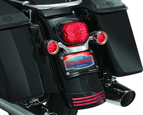 Kuryakyn Curved License Plate Mount Black - 3149 - view 2