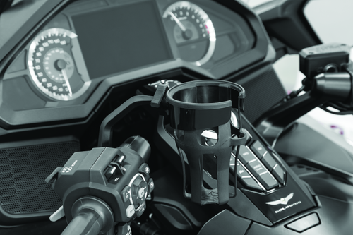 Kuryakyn Reflex Drink Holder Honda Goldwing DCT Handlebar Left Side Mount Black - 6495 - view 2