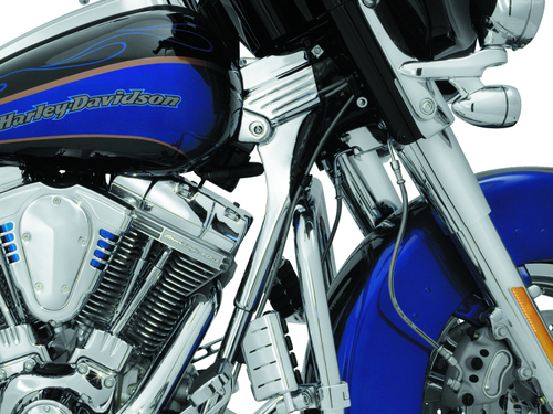 Kuryakyn Deluxe Neck Cover Kit 95-05 Touring Models Chrome - 8146 - view 2