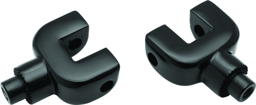 Kuryakyn Splined Passenger Peg Adapter Indian Black - 8927