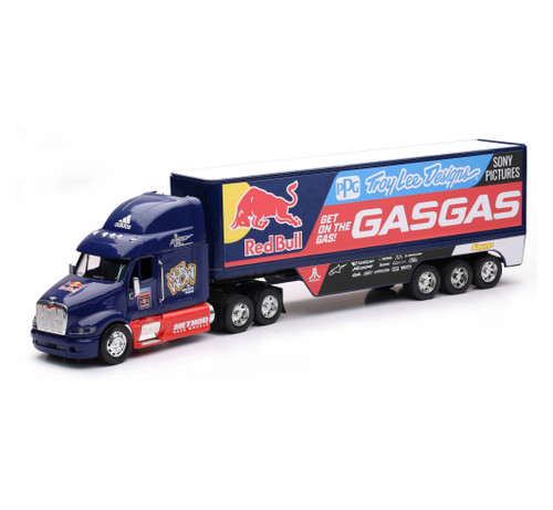 New Ray Toys 1:32 Scale Peterbilt TLD Red Bull GASGAS Race Team Truck - 11053