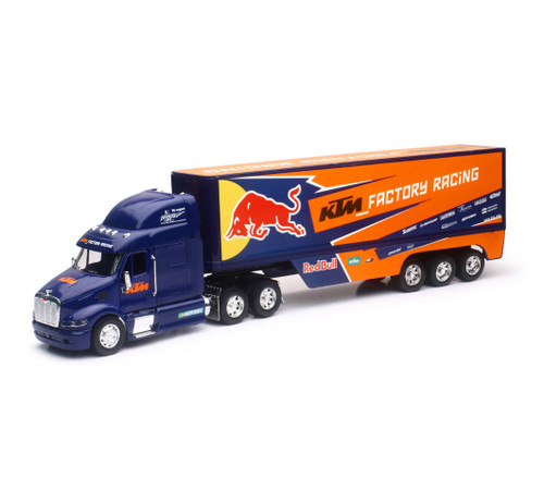 New Ray Toys 1:32 Scale Peterbilt Red Bull KTM Race Team Truck - 14393