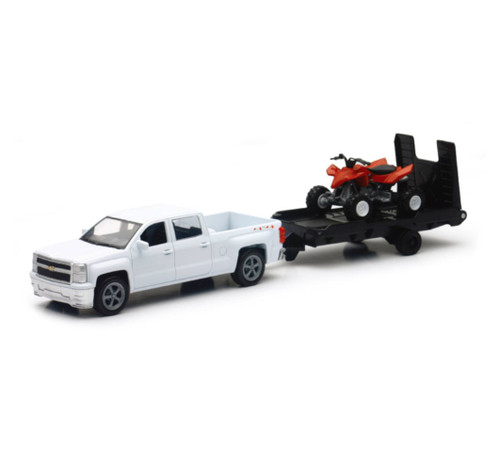 New Ray Toys 1:43 Scale Chevrolet Silverado Pick Up & ATV - 19535B