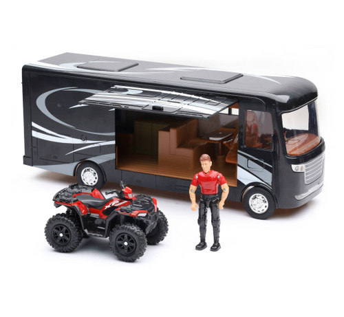 New Ray Toys Polaris Sportsman & RV Van Set - SS-37356