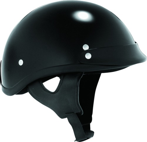 Skid Lids Black Traditional Helmet