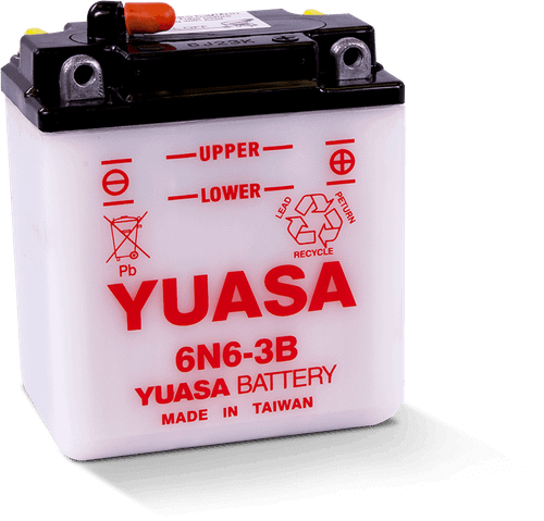 Yuasa 6N6-3B Conventional 6-Volt Battery - YUAM2660B