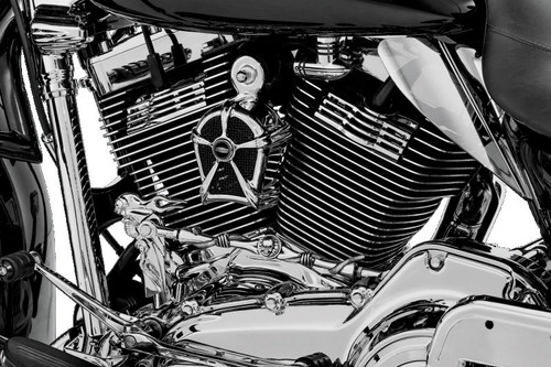 Kuryakyn Mach 2 Horn Cover Chrome With Black Mesh - 7296 - view 2