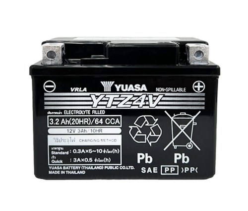 Yuasa YTZ4V Maintenance Free AGM 12-Volt Battery - YUAM724ZV