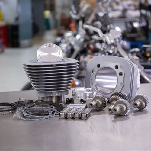 S&S Cycle 00-21 Sportster Models 883cc to 1200cc Hooligan Kit - Silver - 910-0700