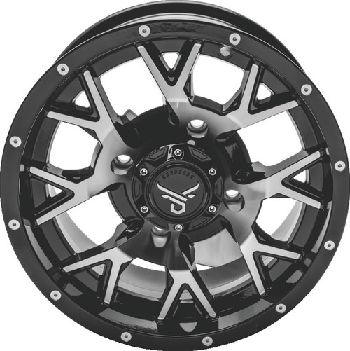 QuadBoss Barbwire 14X7 - 5+2 - 4/137 - Black Machined - 608575