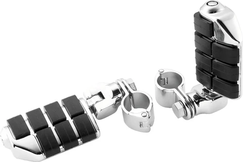Kuryakyn Dually ISO Pegs With 1-1/4inch Clamp Chrome (Pair) - 7992