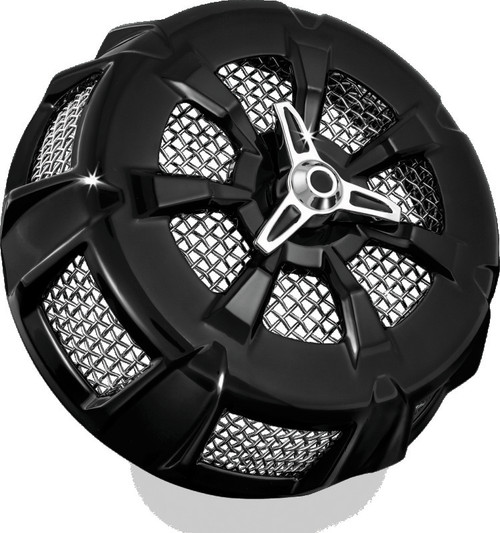 Kuryakyn Alley Cat Air Cleaner Cover Screamin Eagle Stage 1 Kits Gloss Black - 9438