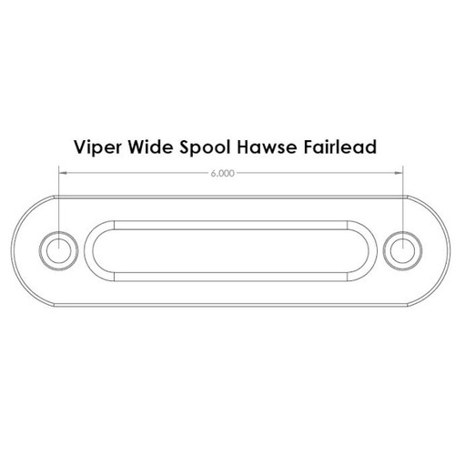 VIPER ATV/UTV Aluminum Hawse Fairlead - Wide Spool - view 2