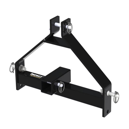 IMPACT IMPLEMENTS™ Three-Point Adapter to 2" Receiver Hitch - IP4415 BK