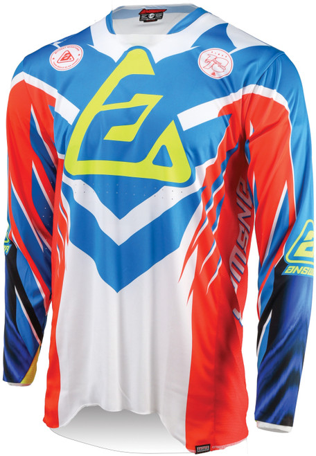 Answer Youth 25 Elite Xotic Jersey - Red White & Blue