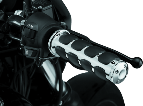 Kuryakyn ISO Grips Without Throttle Boss Throttle-By-Wire Chrome - 6227 - view 2