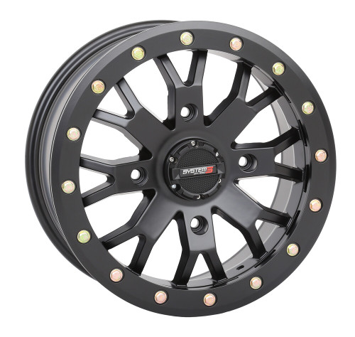 SYSTEM 3 SB4 BL WHEEL 14X7 6+1 (+45MM) 4/137 MATTE BLACK