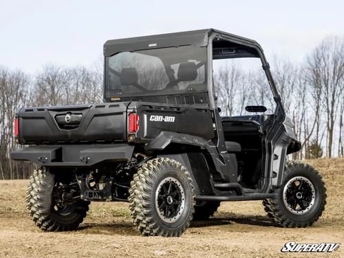SuperATV Glass Rear Windshield - Can-Am Defender - view 2