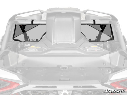 SuperATV Rear Windshield - Can-Am Maverick R