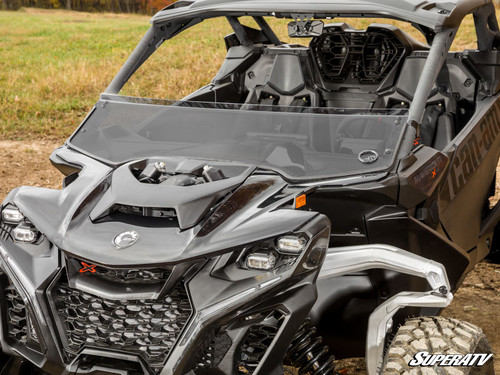 SuperATV Half Front Windshield - Can-Am Maverick R - view 2