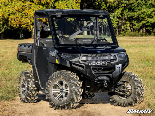 SuperATV MaxDrive Power Flip Up Glass Front Windshield - Polaris Ranger 1000 - view 2