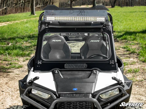 SuperATV Flip Down Glass Front Windshield - Polaris RZR S 1000 - view 2