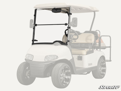 SuperATV Flip Down Front Windshield - 2008-19 EZ-GO RXV