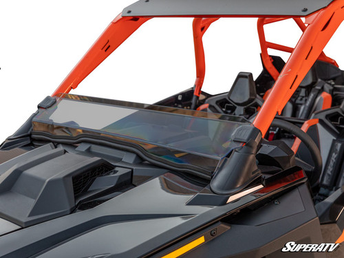 SuperATV Half Front Windshield - Polaris RZR Turbo R