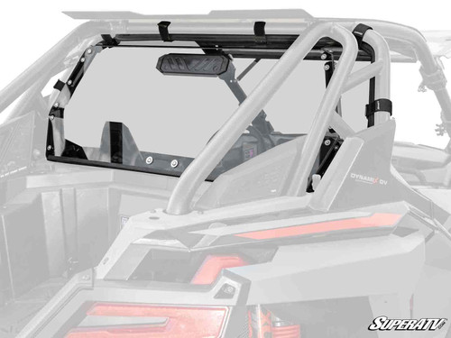 SuperATV Rear Vented Windshield - Polaris RZR Turbo R