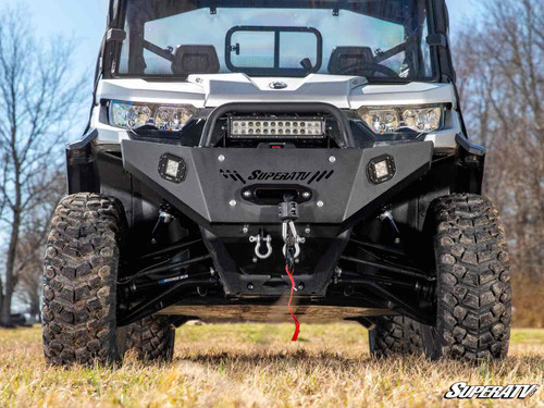 SuperATV Heavy Weight Winch Ready Front Bumper - Can-Am Defender - view 2
