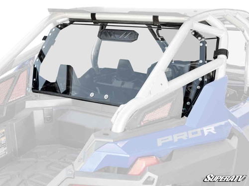 SuperATV Rear Vented Windshield - Polaris RZR Pro R