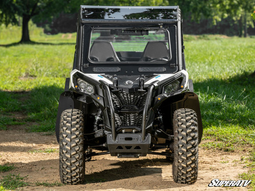 SuperATV Flip Down Glass Front Windshield - Can-Am Maverick Sport - view 2