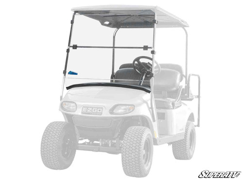 SuperATV Flip Down Front Windshield - EZ-GO TXT Valor