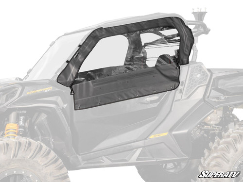 SuperATV Primal Soft Cab Enclosure Upper Doors - 2021+ Can-Am Commander