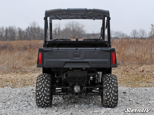 SuperATV Rear Windshield - 2015+ Mid Size Polaris Ranger