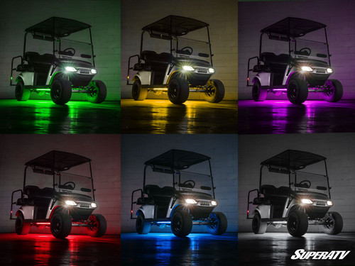 SuperATV Metra Powersports Golf Cart LED Underglow Lights