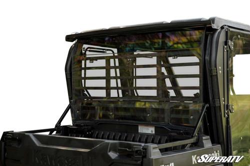 SuperATV Rear Windshield - Kawasaki Mule Pro-FXT DXT