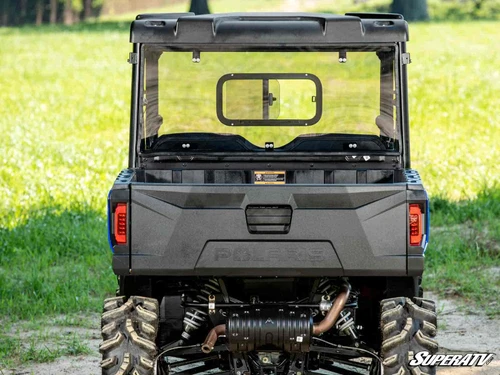 SuperATV Sliding Rear Windshield - 2015+ Mid Size Polaris Ranger - view 2