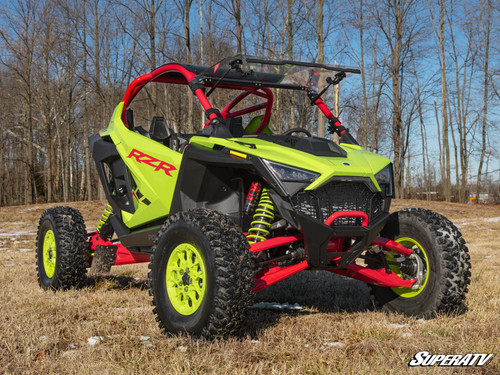 SuperATV Flip Up Hard Coated Front Windshield - Polaris RZR Turbo R - view 2